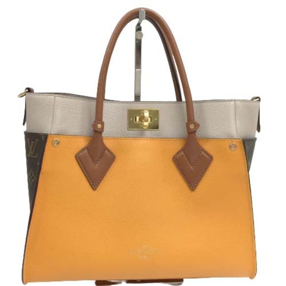Louis Vuitton On My Side Monogram Canvas Shoulder Bag Orange Beige - Picture 2 of 14